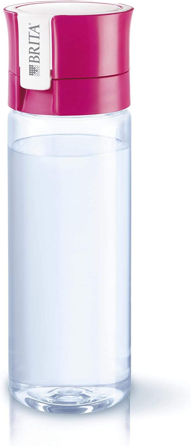 BRITA S1184 Fill and Go Vital Water Filter Bottle, Pink, 