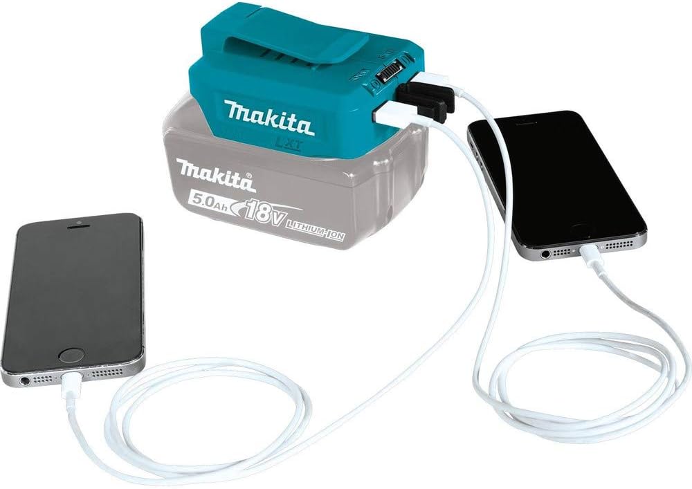 Makita ADP05 Model DECADP05 Adaptor for Usb, 14.4V/18V, Blue