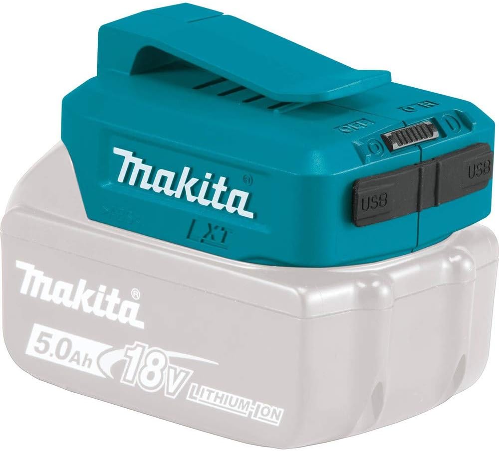 Makita ADP05 Model DECADP05 Adaptor for Usb, 14.4V/18V, Blue