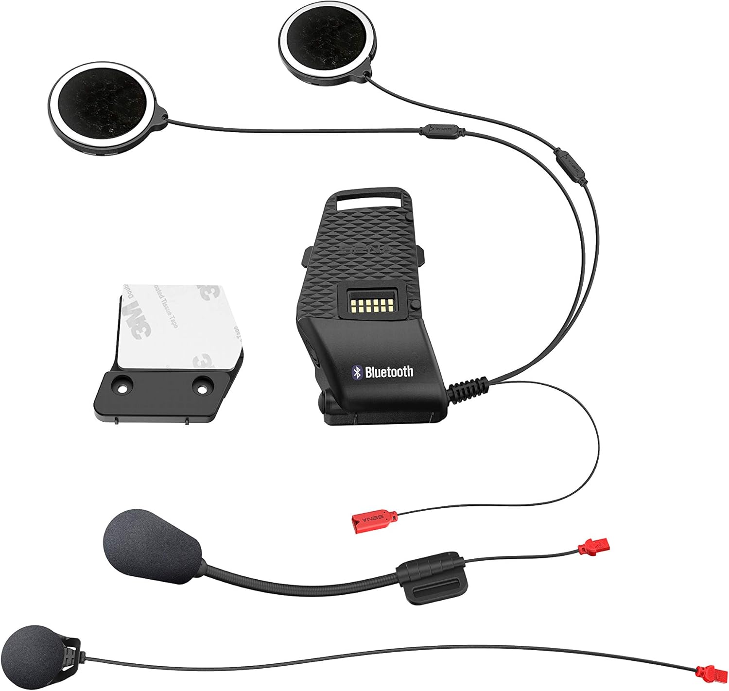 SENA helmet mount with accessories for headset 10S