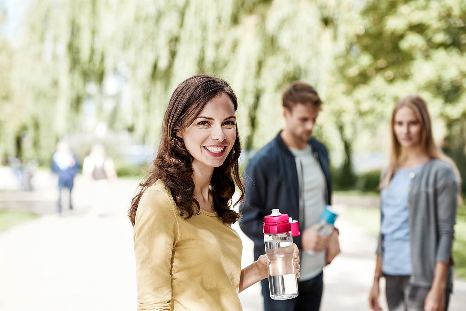 BRITA S1184 Fill and Go Vital Water Filter Bottle, Pink, 
