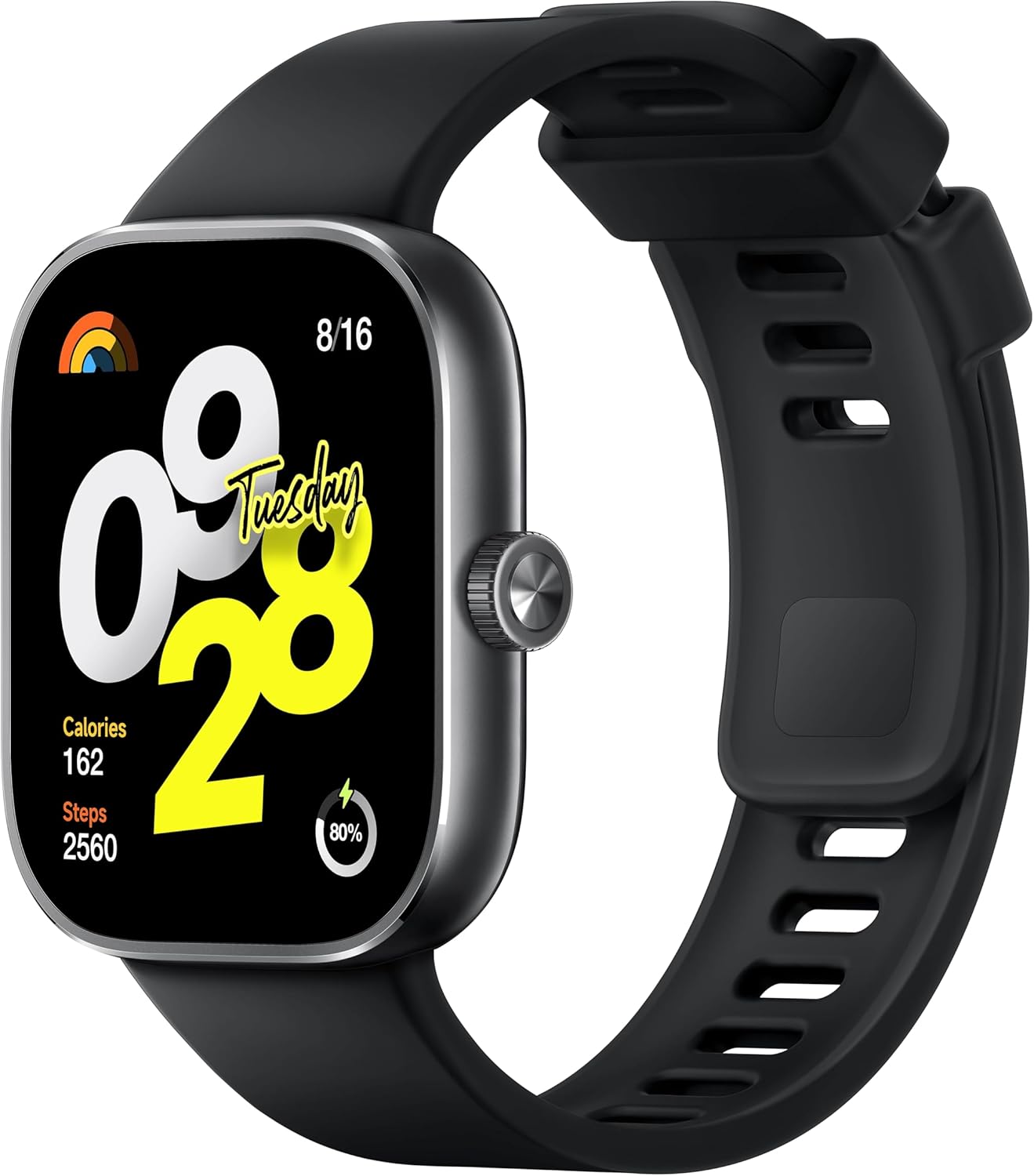 Redmi Watch 4 Smartwatch, 1.97" AMOLED Display, GNSS GPS, Bluetooth Calling, Heart Rate & SpO₂ Monitoring, Sleep Tracker, 20-Day Battery, 5ATM Waterproof – Midnight Black