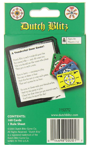 Dutch Blitz Original, Fast Paced Family Card Game, 2-4 Players