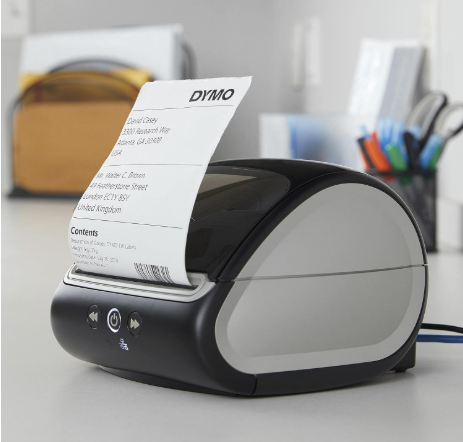DYMO LabelWriter 5XL Label Printer | Automatic Label Recognition | Label Maker that prints Extra-Wide Shipping Labels from Amazon, Royal Mail & More | Perfect for eCommerce Sellers | UK 3 Pin Plug