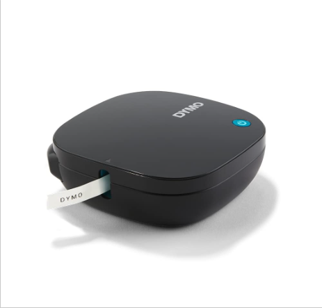 Dymo LetraTag 200B Bluetooth Label Maker | Compact Label Printer | Connects Through Bluetooth Wireless Technology to iOS and Android | Includes 1 White Paper Label Tape | Black