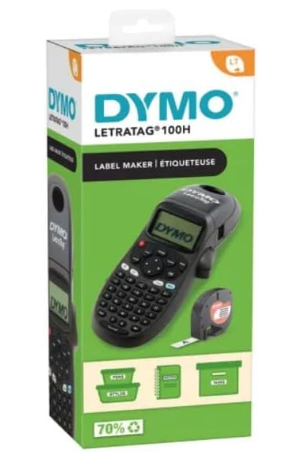 Dymo Letratag LT-100H Handheld Label Maker Label Printer Black 2174575