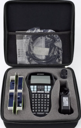 DYMO LabelManager 420P High Performance Rechargeable Portable Label Maker Kit | ABC Keyboard with 4 Rolls of D1 Labels & Carrying Case
