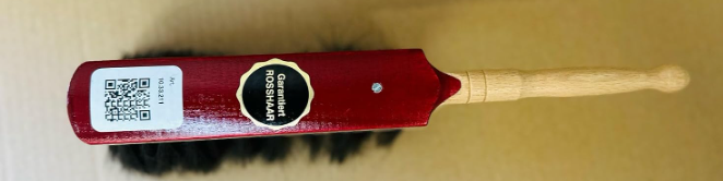 30 cm Natural Horsehair Precision Cleaning Brush – 6-Row Soft Bristle Masonry & Indoor Dust Removal Tool with Ergonomic Wooden Handle