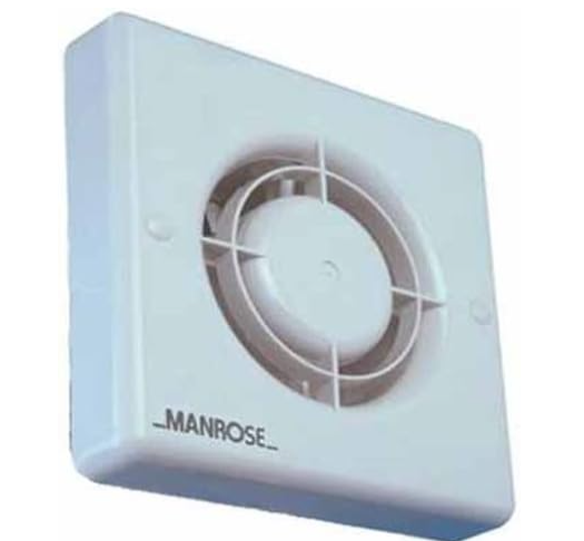 Manrose XF100LV 12V Low Voltage Extractor Fan - 100mm/4" - Suitable for Wall or Ceiling Mounting