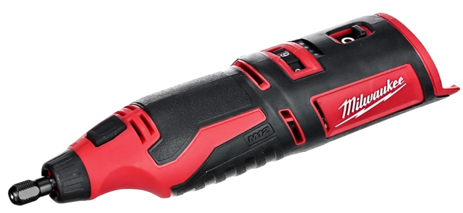 Milwaukee C12RT-0 M12 Naked Compact Rotary Tool without Batteries/ Charger, Black and Red