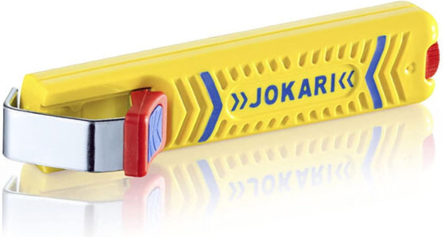 JOKARI T10270 10160/270/1 Cable Knife 27, Yellow, 8-28 mm