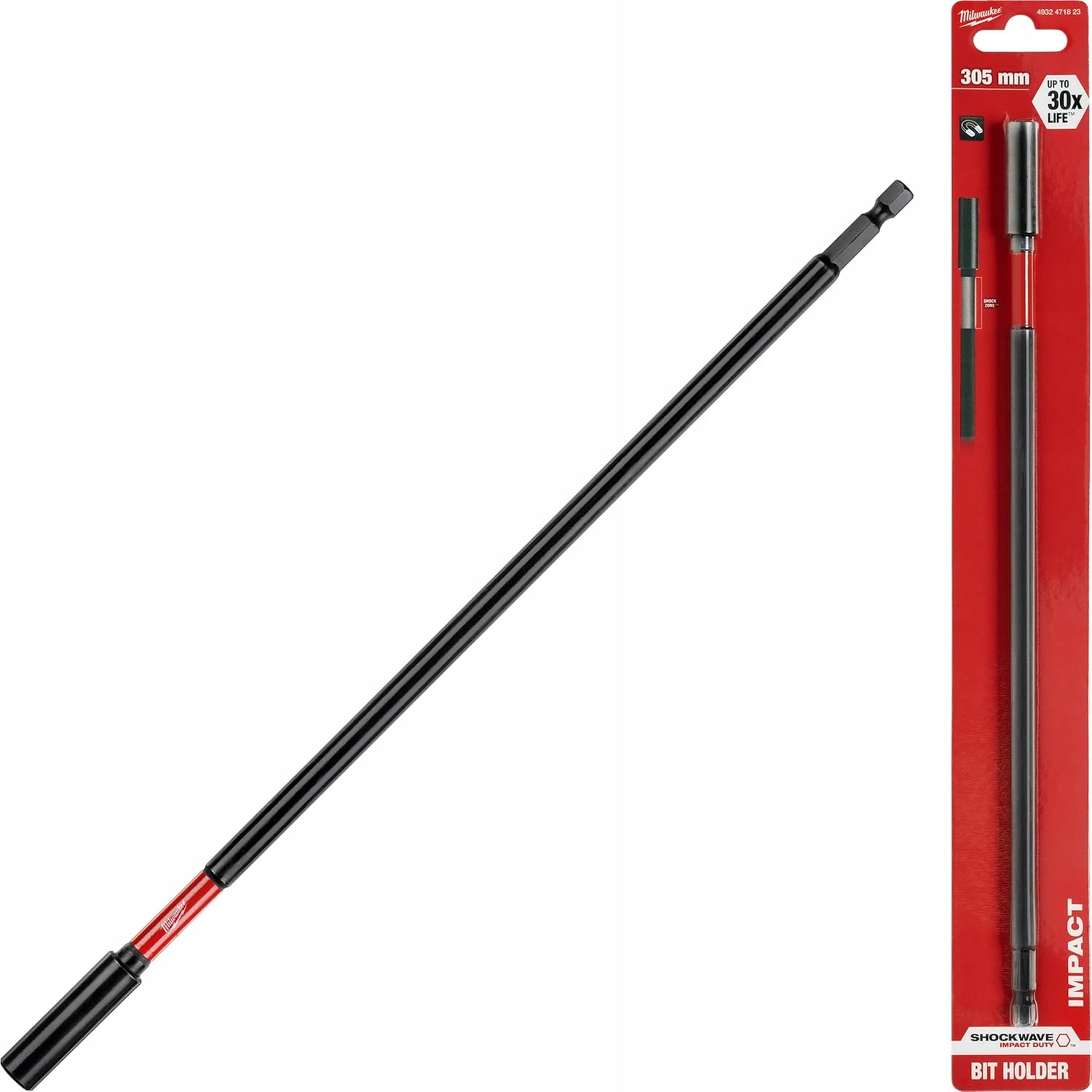 Milwaukee 1/4 Inch Hex Shockwave(TM) Bit Holder Extension