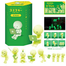 Smiski  Dreams At Work Series Glow In The Dark Miniature Figure Set