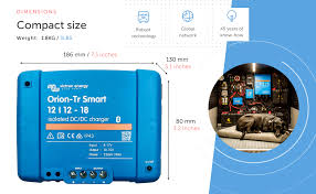 Victron Energy Orion-Tr Smart DC to DC Charger (Bluetooth) - 12/12-Volt 18 amp 220-Watt - Battery Charger for Dual Battery Systems - Isolated