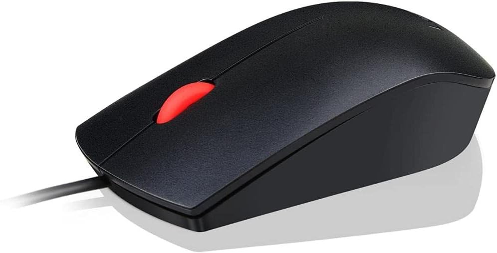 Lenovo 4Y50R20863 Essential USB Mouse, Black