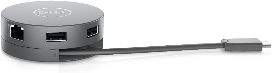 Dell DA310 USB-C 7in1 Mobile Adapter, 2x USB 3.1 Gen 2, 1x USB-C 3.1 Gen 2, 1x HDMI, 1x VGA, 1x DisplayPort, 1x Ethernet
