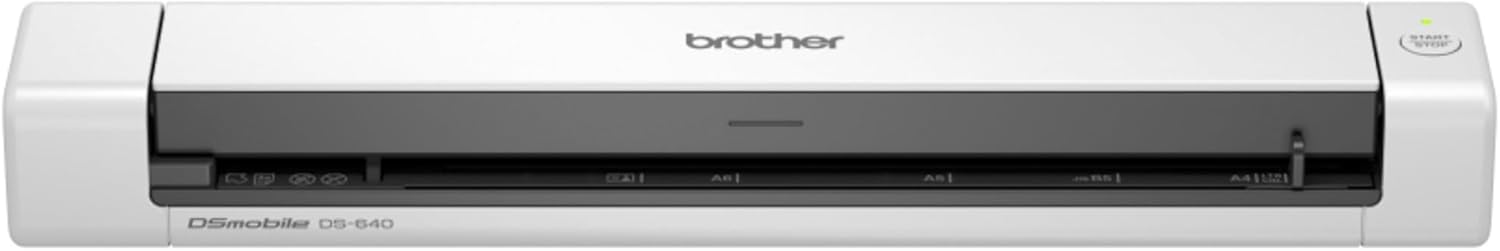 Brother DS-640 Mobile Scanner | A4 | USB Power | 15 ppm | Color | Black/White | Dsmobile | Scan to USB