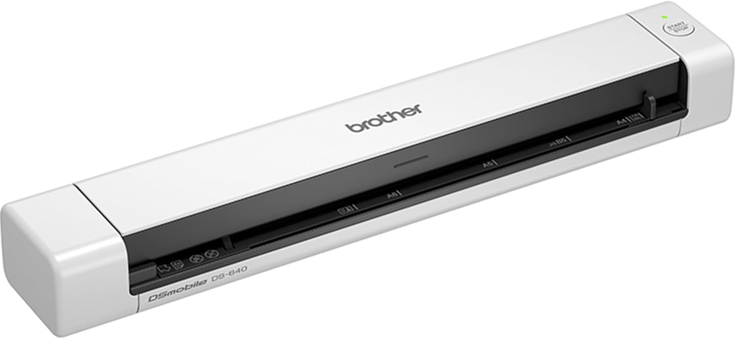 Brother DS-640 Mobile Scanner | A4 | USB Power | 15 ppm | Color | Black/White | Dsmobile | Scan to USB