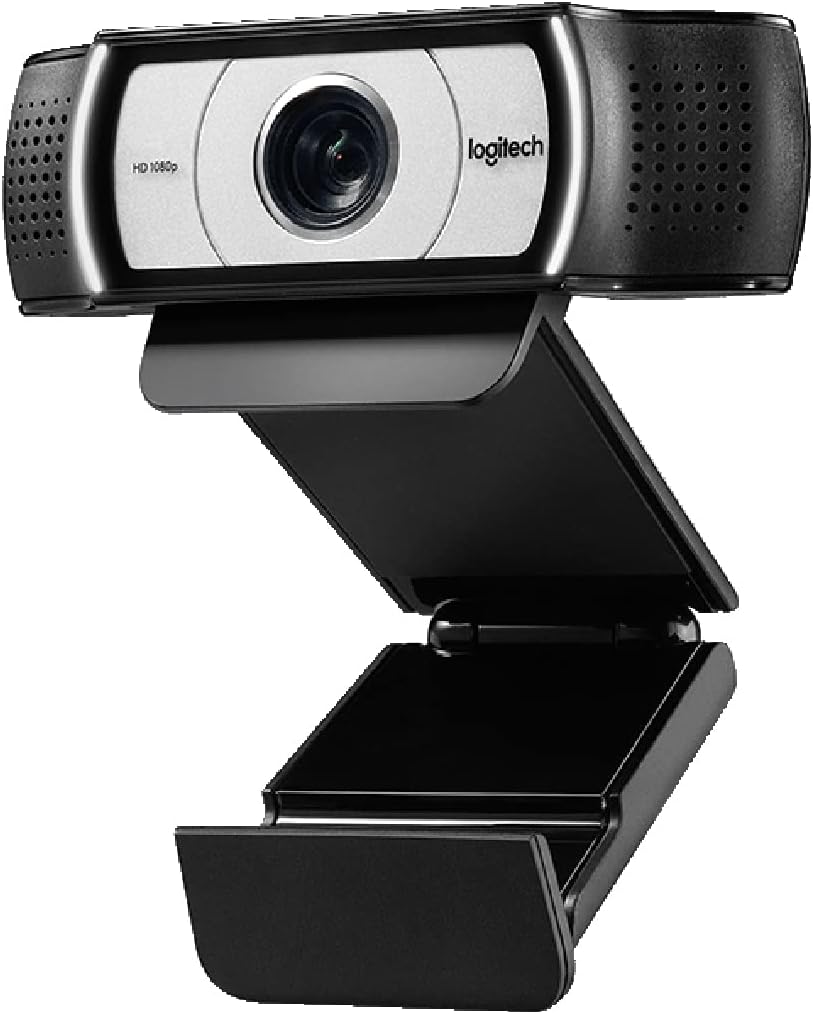 Logitech C930-E Business Webcam, Full HD 1080p/30fps Video Calling, Light Correction, Autofocus, 4X Zoom, Privacy Shade, Works with Skype Business, WebEx, Lync, Cisco, PC/Mac/Laptop/Macbook/Chrome