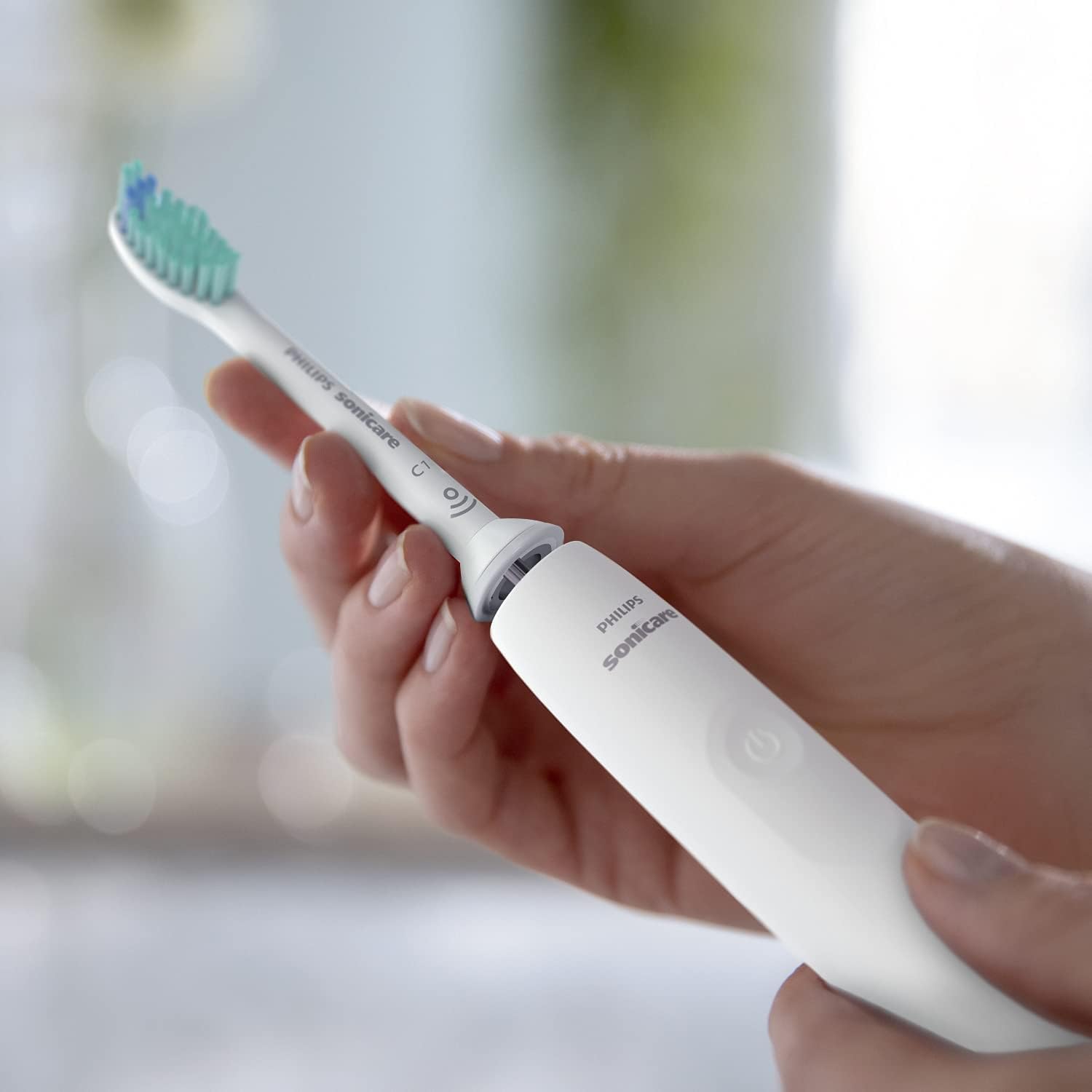 Philips Sonicare 3100 Electric Toothbrush, Sonic Toothbrush, Pressure Sensor and Timer, White, Dual Pack, Model HX3675/13