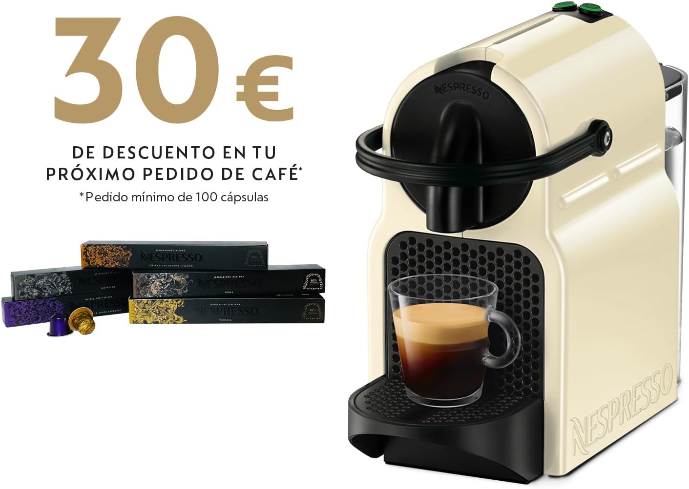 DeLonghi EN 80 CW Inissia Nespresso Vanilla Cream