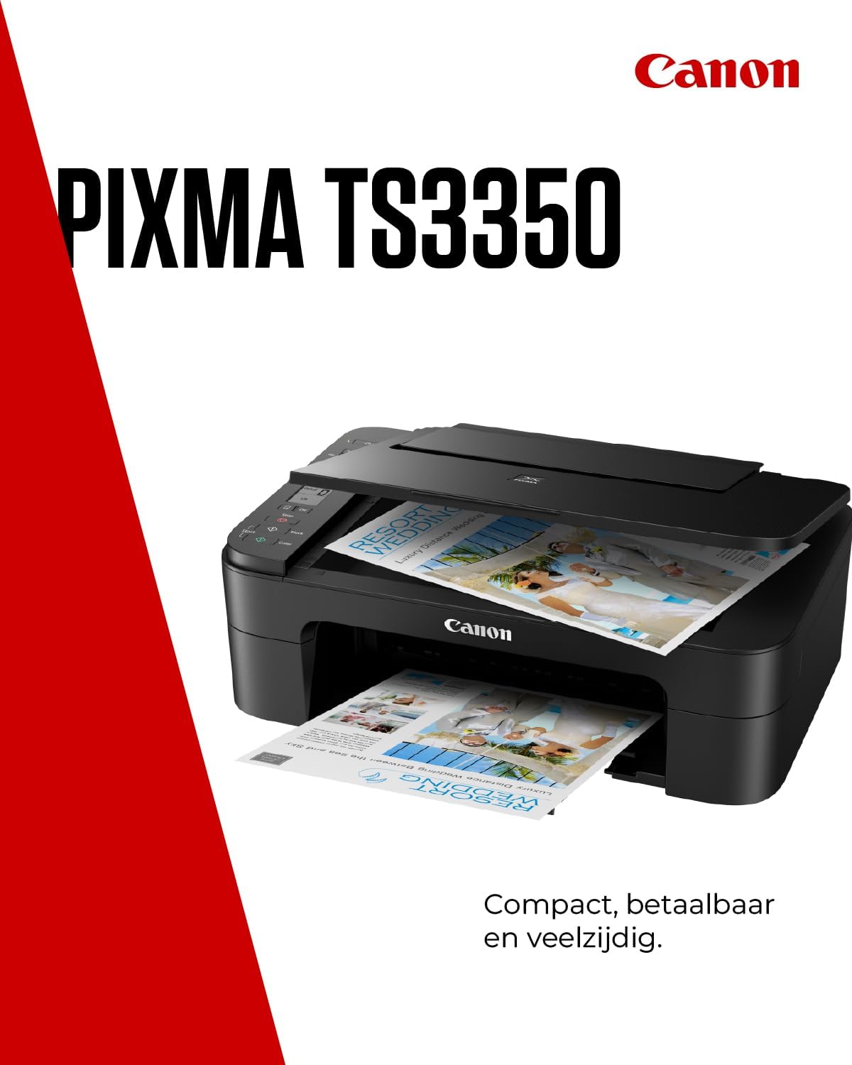 Canon PIXMA TS3350 Series - All-in-One Printers for Home Use with LCD Display | Wireless for Easy Printing From Your Smartphone | Canon Printer Home Printers