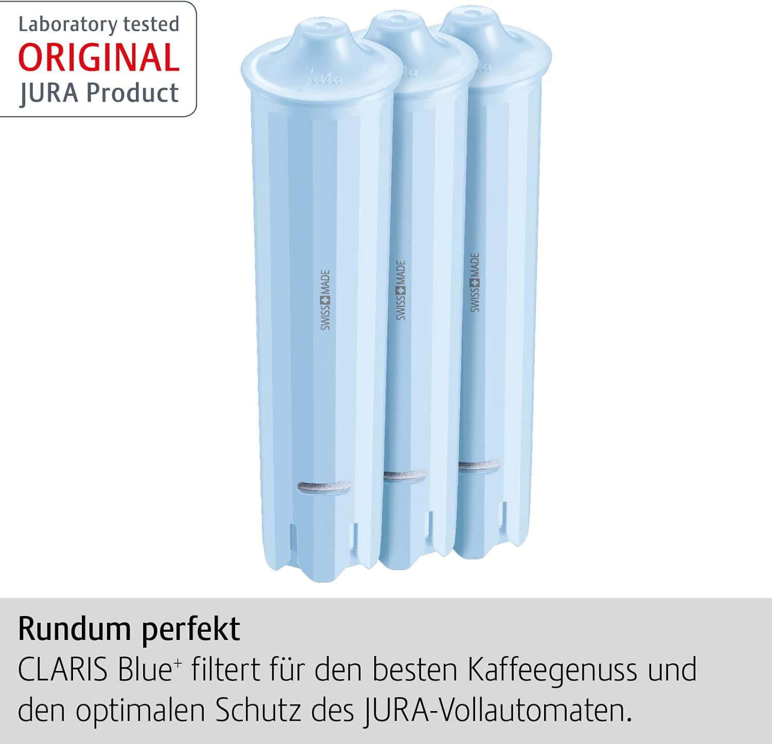 JURA Blue 24231 Claris Filter Cartridge Set of 3, Plastic