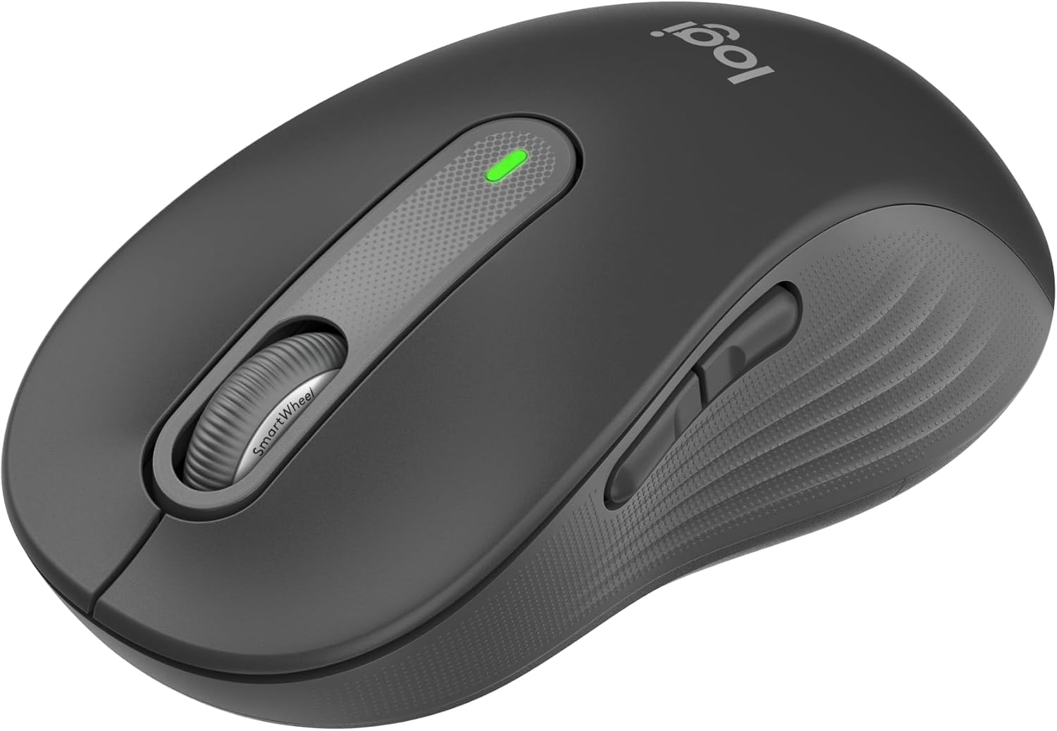 Logitech Signature M650 L Full Size Wireless Mouse – For Large Sized Hands, 2-Year Battery, Silent Clicks, Customisable Side Buttons, Bluetooth, for PC/Mac/Multi-Device/Chromebook – Grey