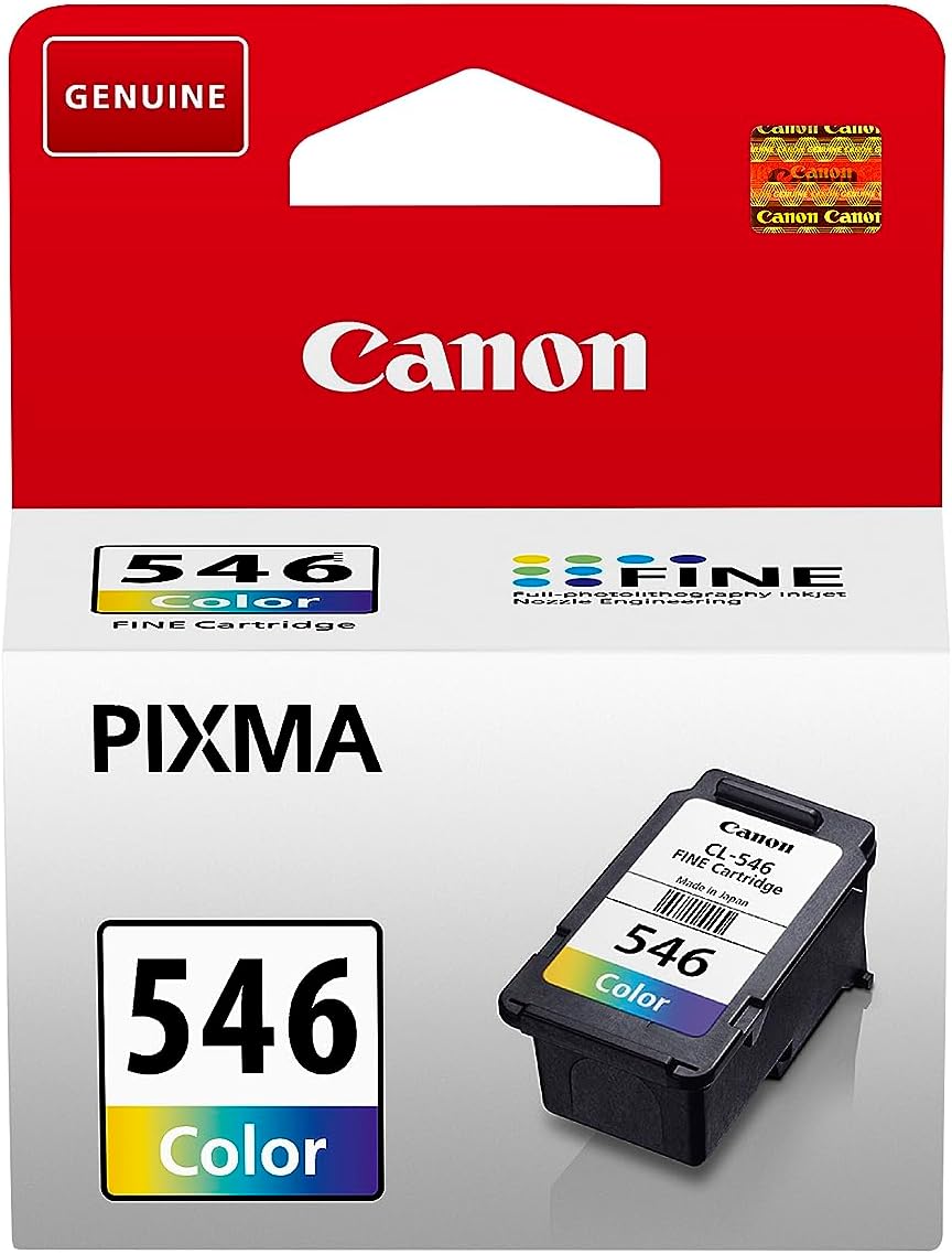 Canon Ink - CL-546 Genuine C/M/Y Printer Ink Cartridge - Prints Up to 180 A4 Pages (1 x Colour Cartridge)