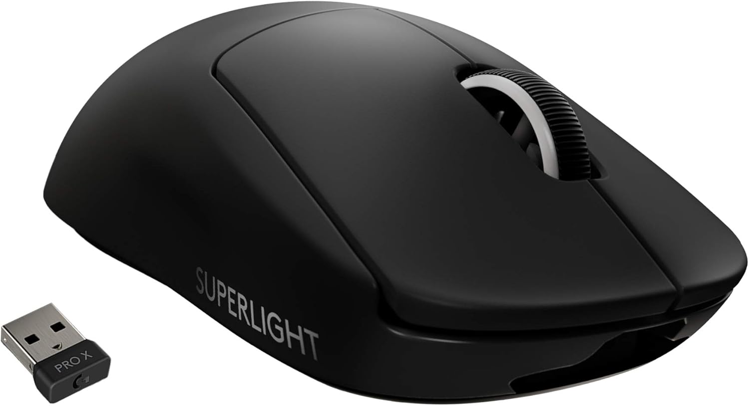 Logitech G PRO X SUPERLIGHT Wireless Gaming Mouse, made for esports HERO 25K Sensor, Ultra Lightweight 63g, Programmable Buttons, Up to 70h Battery Life, ZERO-ADDITIVE PTFE FEET, PC/Mac – Black