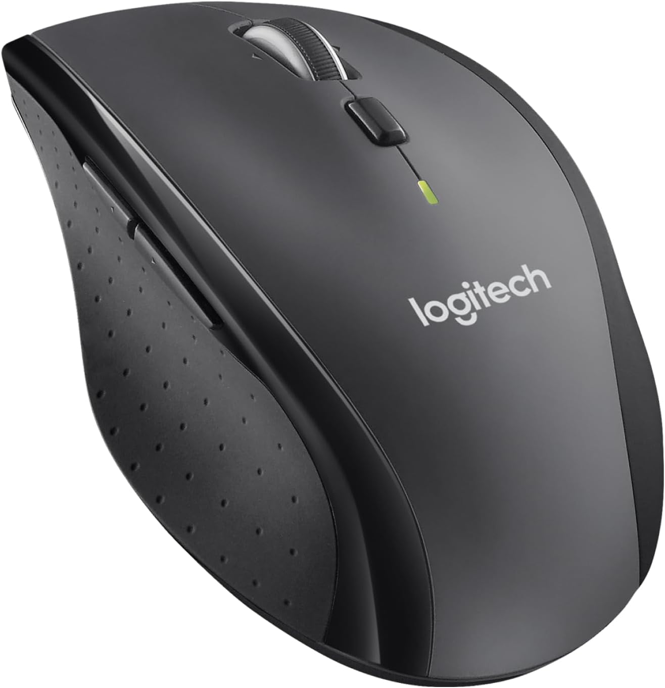Logitech M705 Marathon Wireless Mouse, 2.4 GHz USB Unifying Receiver, 1000 DPI, 5-Programmable Buttons, 3-Year Battery, Compatible with PC, Mac, Laptop, Chromebook – Black
