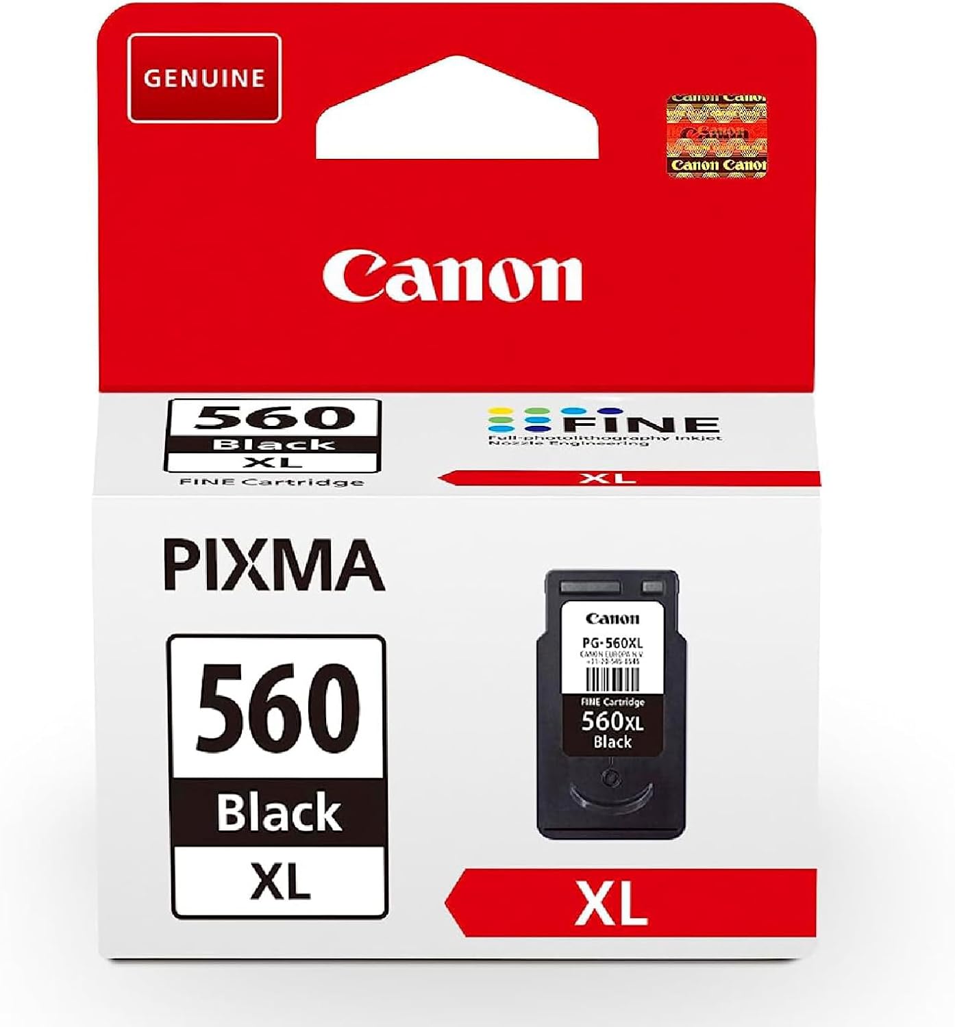 Canon Ink – PG-560XL High Yield Genuine Black Printer Ink Cartridge