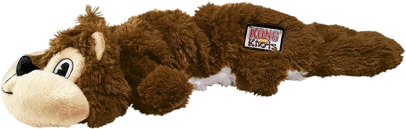 KONG Scrunch Knots Squirrel Dog Toy, Small/Medium