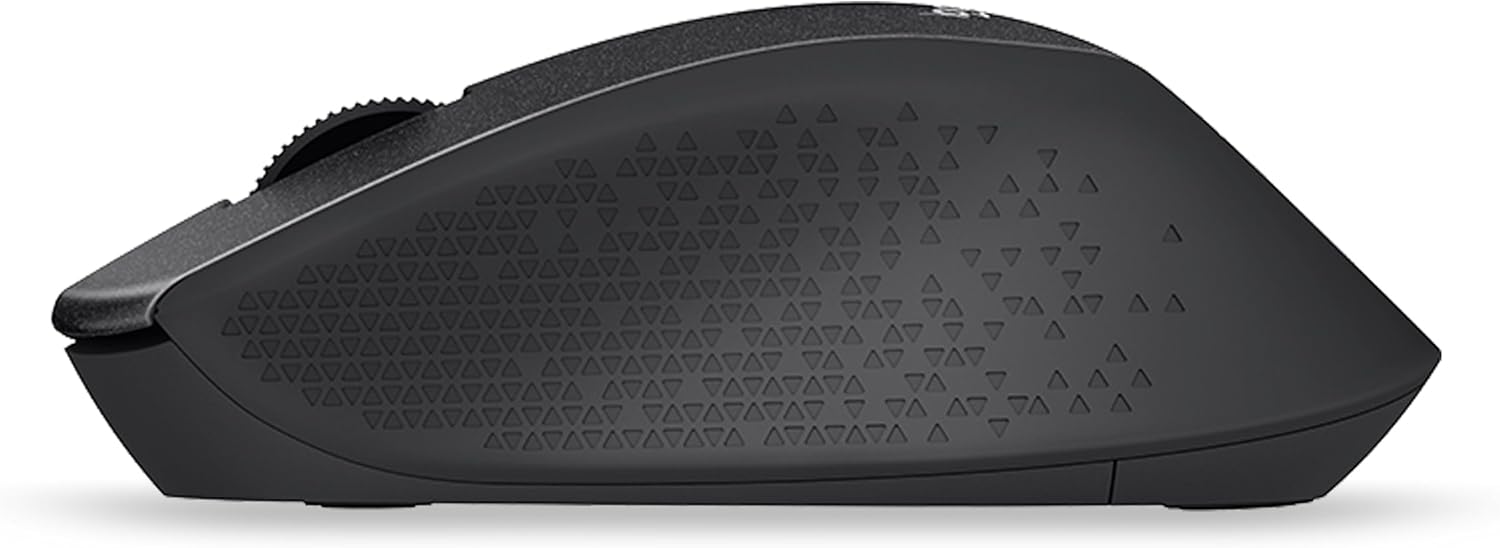 Logitech M330 SILENT PLUS Wireless Mouse, 2.4GHz with USB Nano Receiver, 1000 DPI Optical Tracking, 2-year Battery Life, Compatible with PC, Mac, Laptop, Chromebook - Black