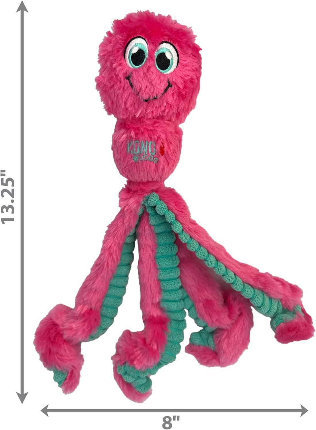 KONG Wubba Octopus Tug and Fetch Squeak Dog Toy Assorted Colors (Large)