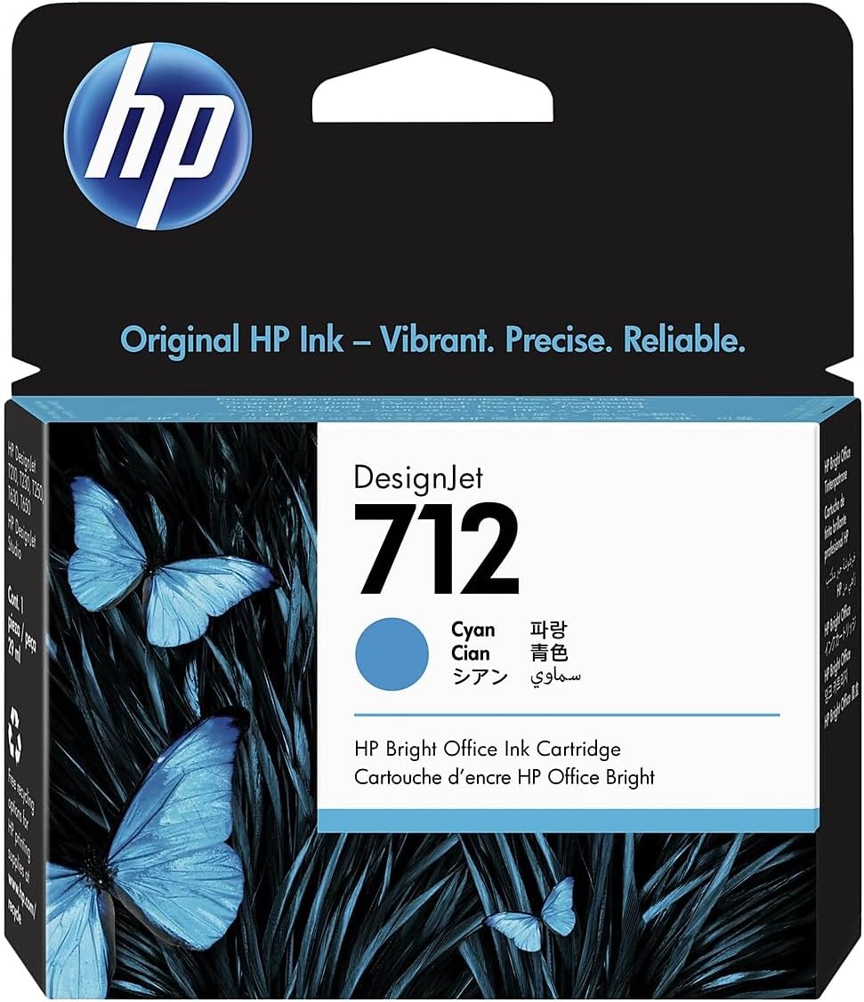 HP 3ED67A/712 Ink cartridge cyan 29ml for HP DesignJet T 200