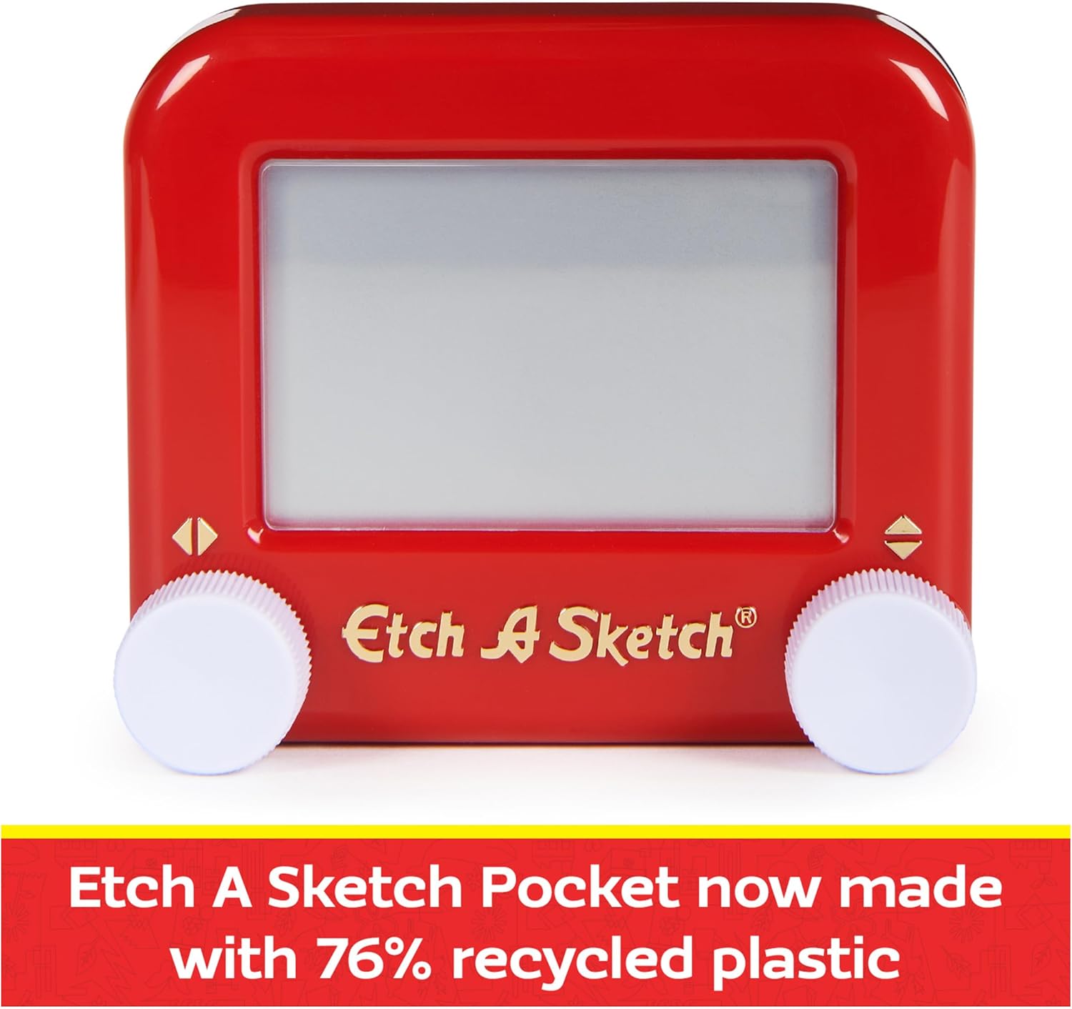 Etch A Sketch - Recyclable version - Create infinite drawings with this magic screen - Travel size to take anywhere - Children's toy 3+ years - Creative Hobbies Drawing Toy