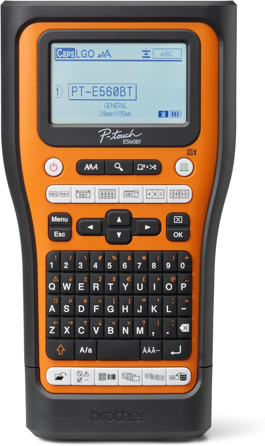 PT-E560BTVP Electrician label printer | Prints up to 24mm | Bluetooth | Pro Label Tool app Connectivity | Dual auto- cutter | USB-c connectivity