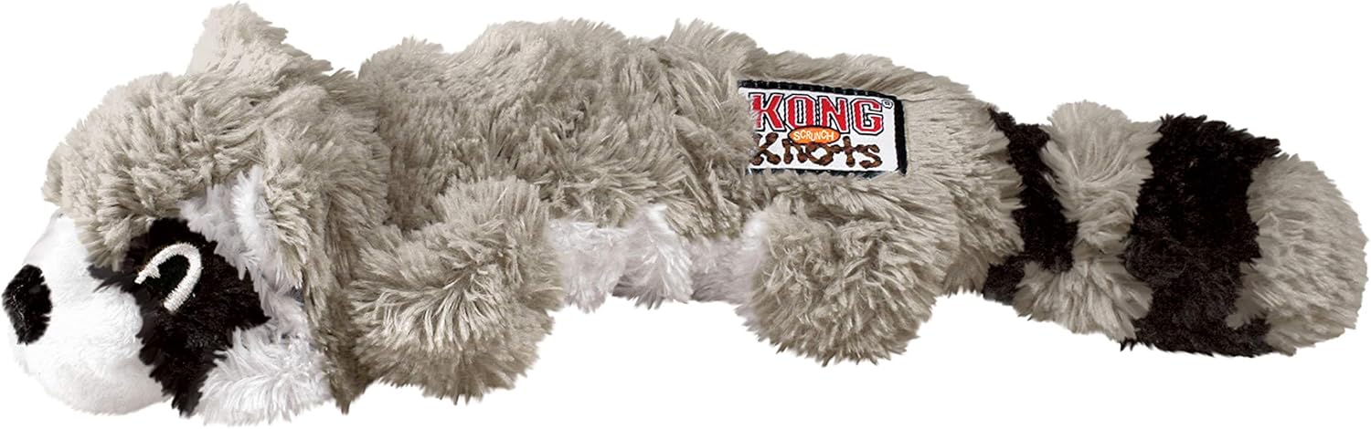 KONG Scrunch Knots Raccoon For Medium/Large Dogs