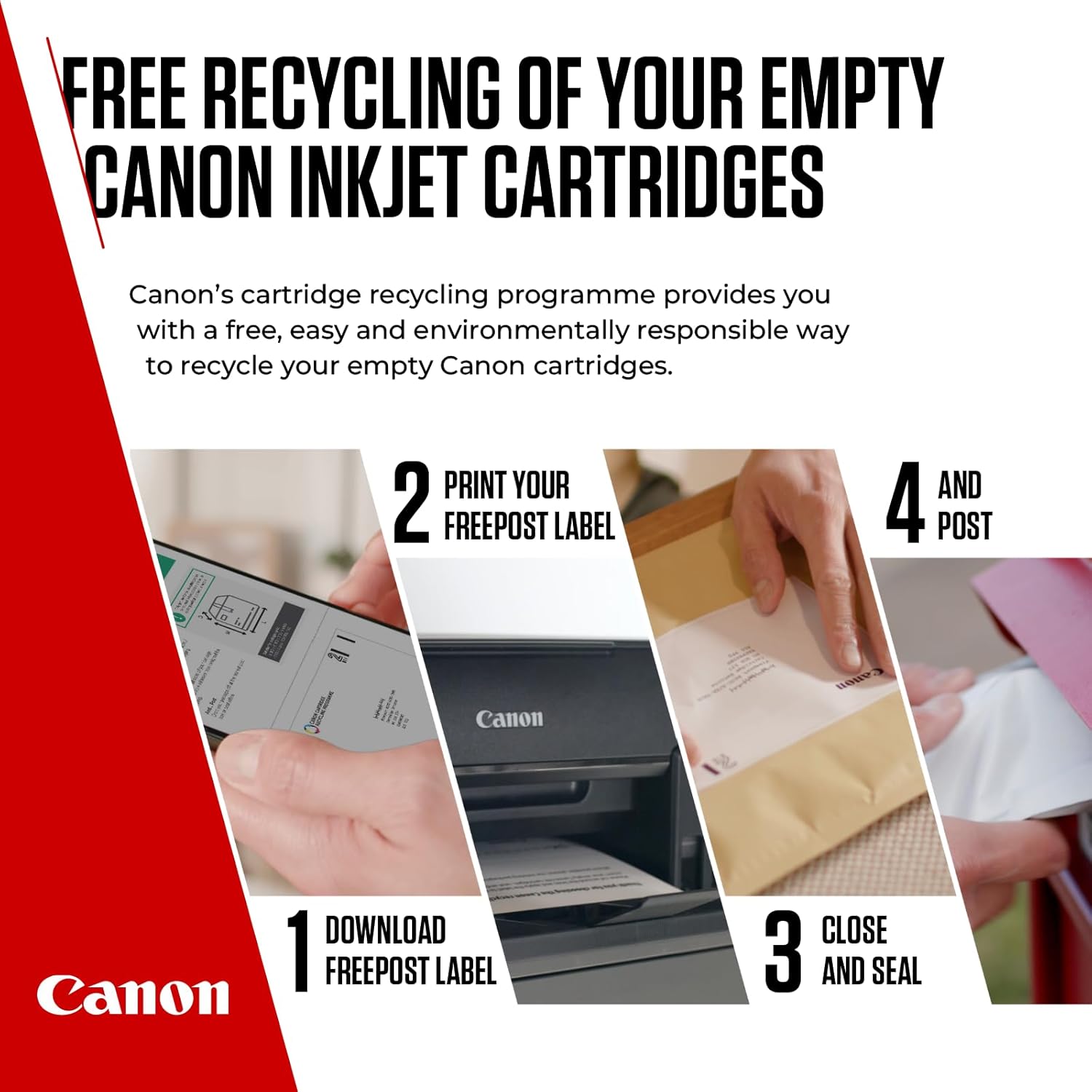 Canon Ink - PG-540 Genuine Black Printer Ink Cartridge - Prints Up to 180 A4 Pages (1 x Cartridge) - Compatible with PIXMA MX, MG & TS