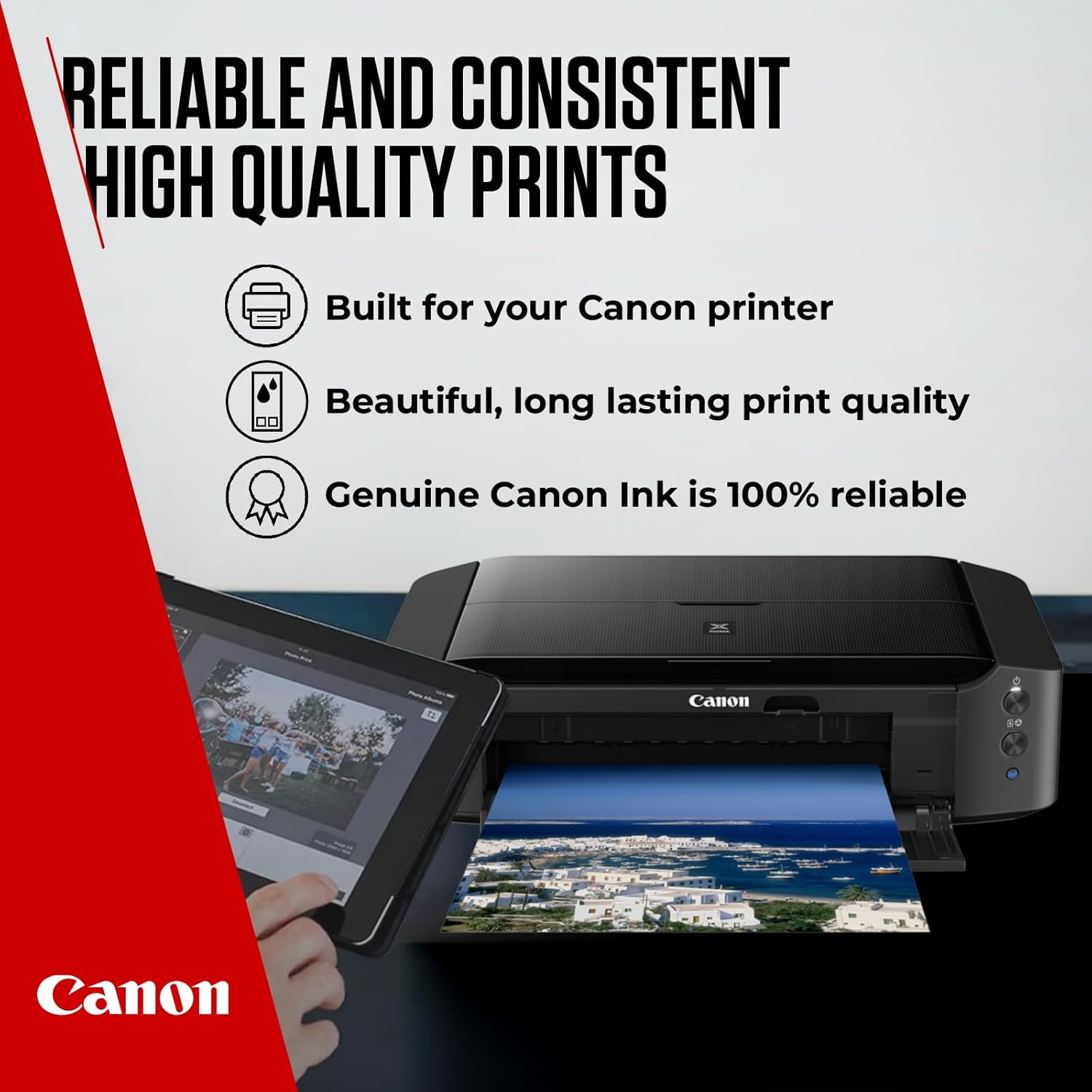Canon Ink - PG-540 Genuine Black Printer Ink Cartridge - Prints Up to 180 A4 Pages (1 x Cartridge) - Compatible with PIXMA MX, MG & TS