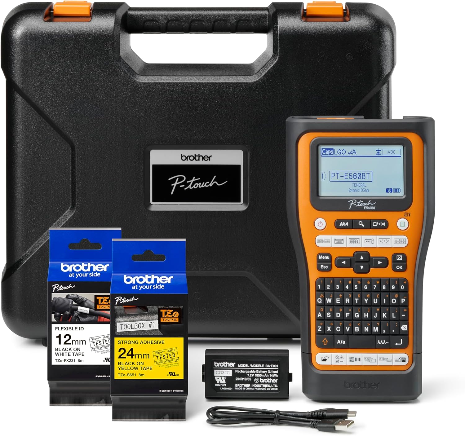 PT-E560BTVP Electrician label printer