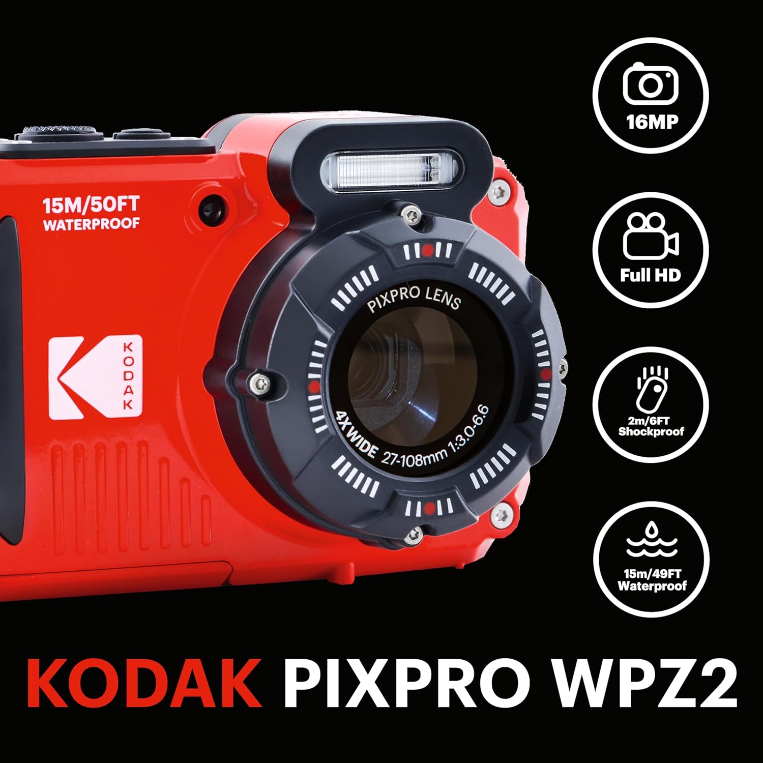 KODAK Water Camera Red