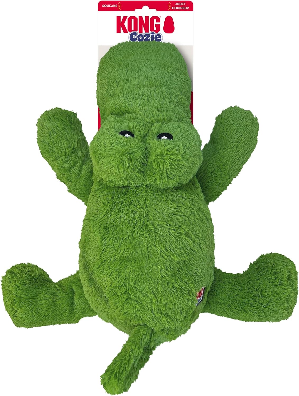 KONG - Cozie™ Ali Alligator - Indoor Cuddle Squeaky Plush Dog Toy - For X-Large Dog