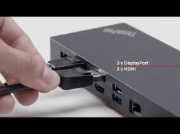 Lenovo ThinkPad Hybrid USB-C with USB-A Dock - Docking Station - 2 x HDMI, 2 x DisplayPort - GigE - 40AF0135EU