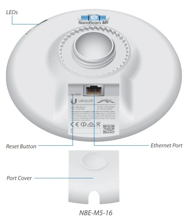 Ubiquiti case for UAP nanoHD, U6 Lite a U6+, Concrete Design, 1-Pack