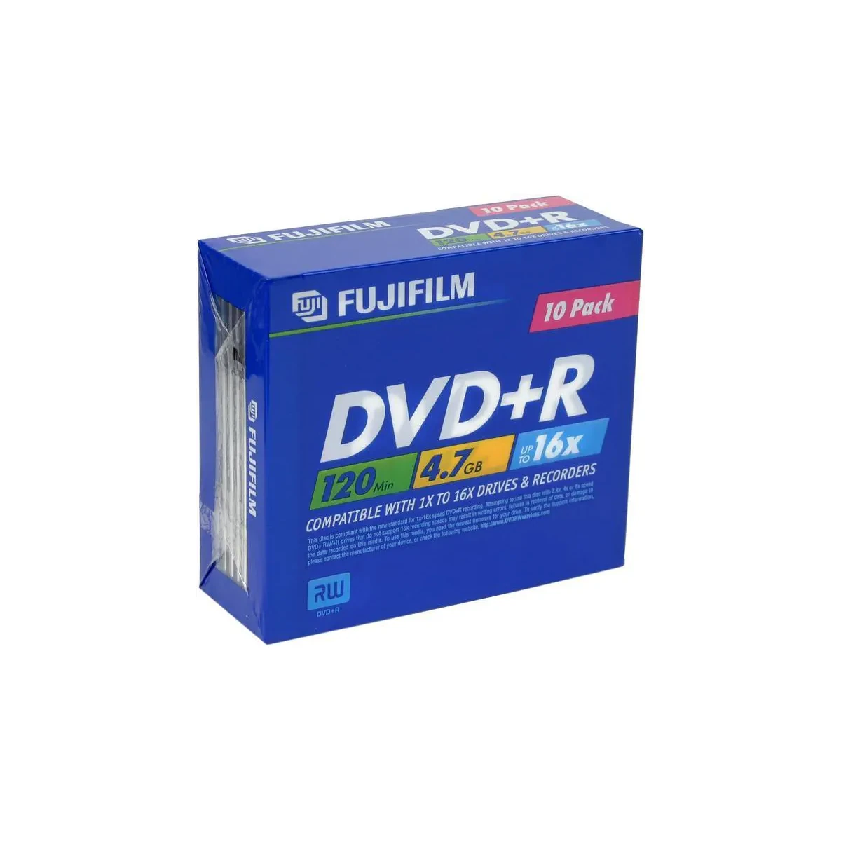 Fujifilm DVD+R 4,7Gb 16x Jewel Pack 10 units