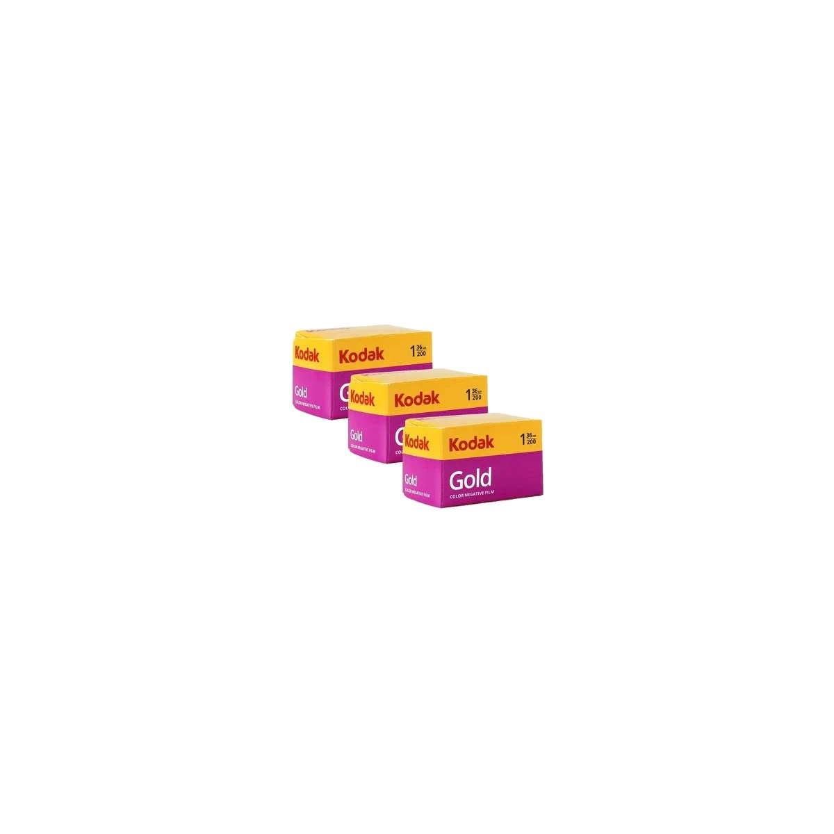 Kodak Gold 200-36 Color Negative Film 35mm Tripack