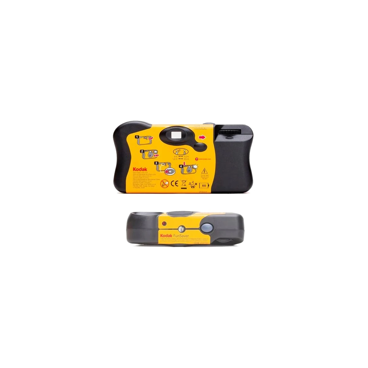 Kodak Fun Saver 800-27 with Flash, Disposable Camera