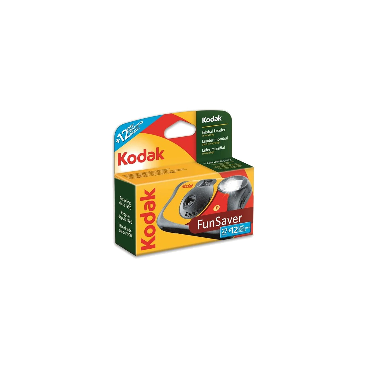Kodak Fun Saver 800-27+12 with Flash, Disposable Camera